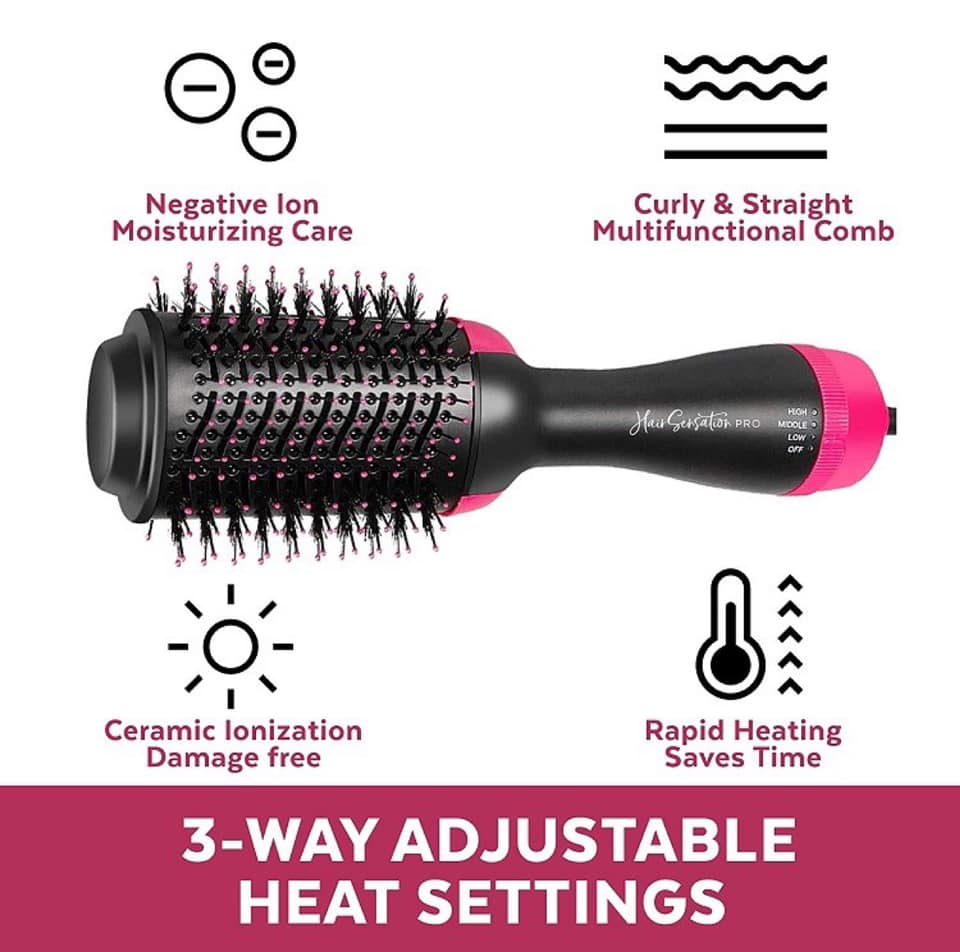 3-in-1 Multi-Functional Hair Dryer Brush